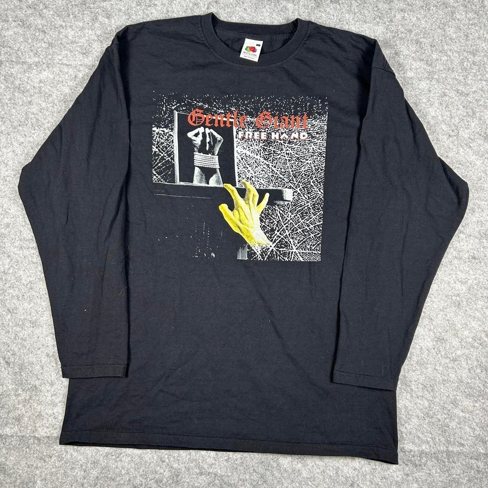 Vintage Gentle Giant British Rock Band Y2K Long Sleeve (Size Large)